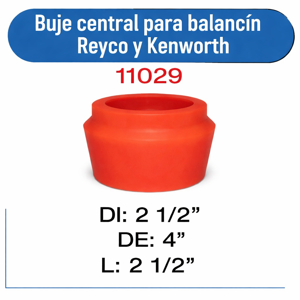 11029 Buje central para balancin Reyco y Kenworth