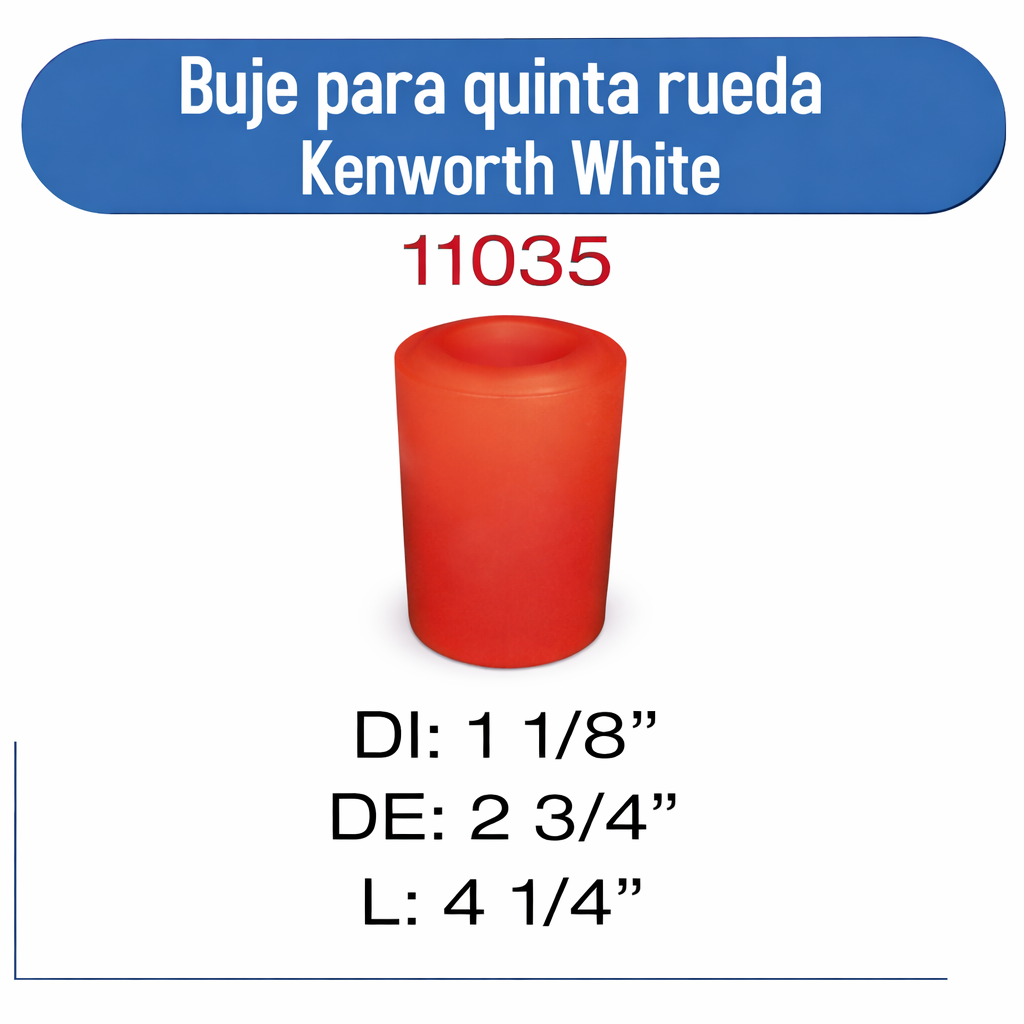 11035 Buje para quinta rueda kenworth white