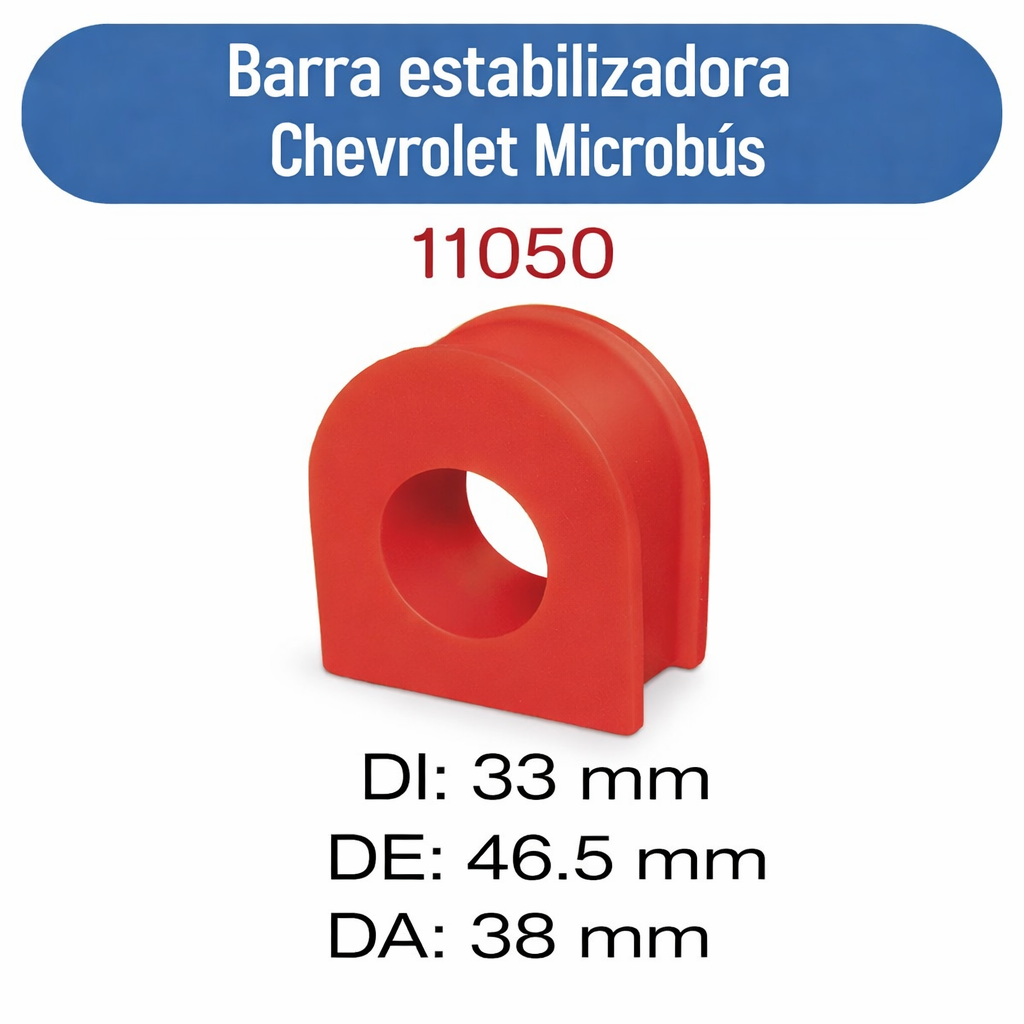 11050 Barra estabilizadora Chevrolet Microbus