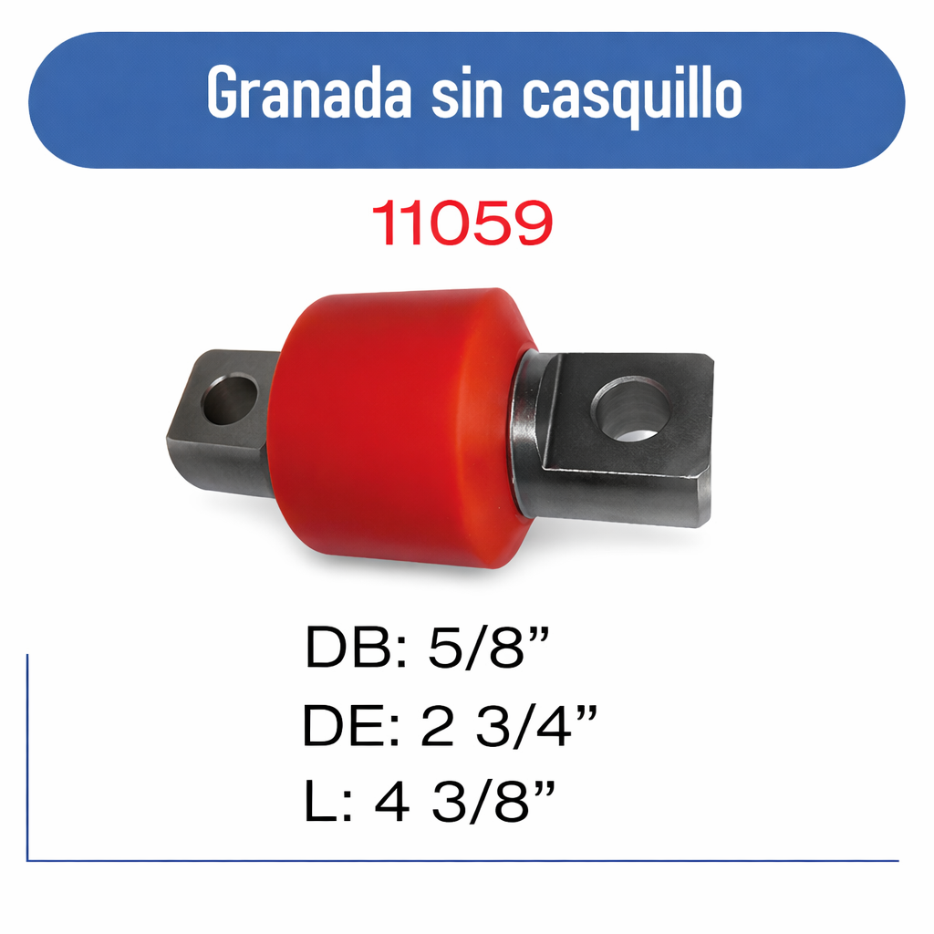 11059-N Granada 2 3/4 y 2 11/16  sin casquillo NUEVA