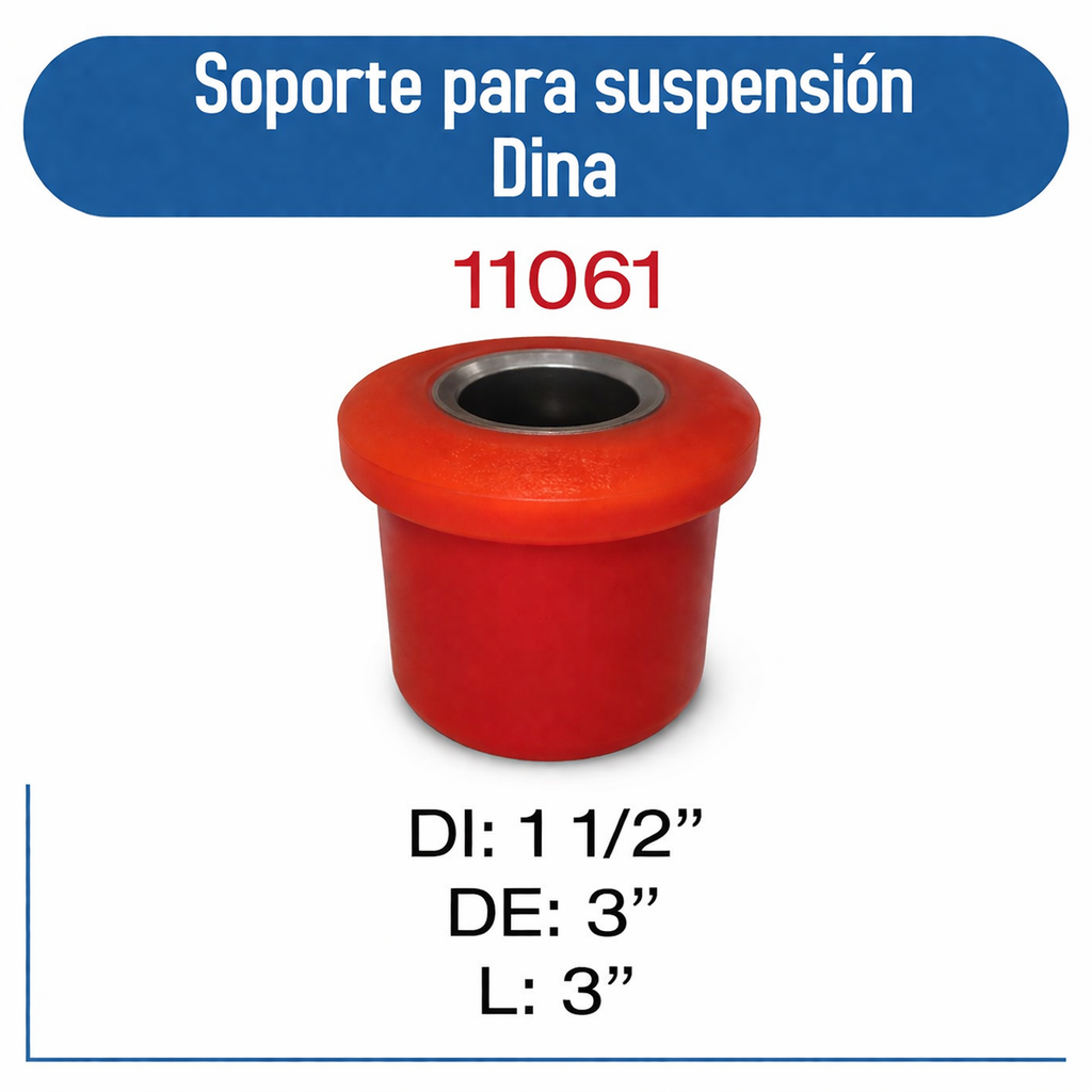 11061 Soporte para suspensión Dina 1 1/2 x 3 1/16 x 3