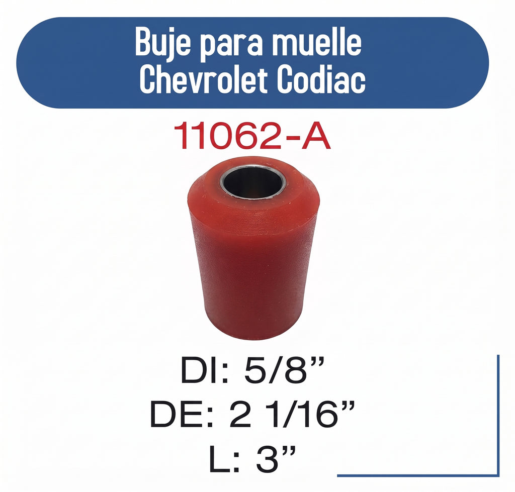 11062-AR Buje para muelle Chevrolet CODIAC   5/8 INT