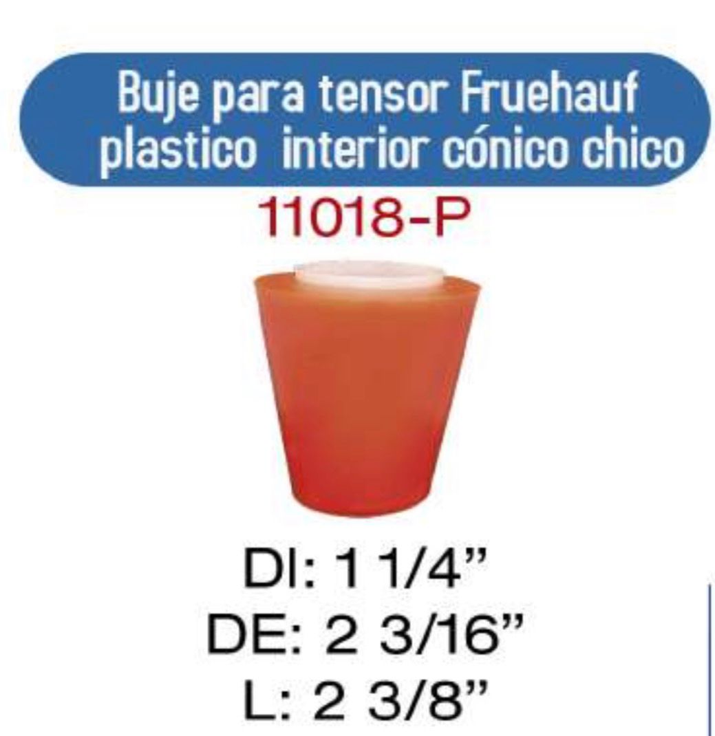 11018-P Buje cónico Fruehauf con perno interior conico chico